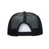 Flat peak trucker cap - 3806:Black, Nylon, Black